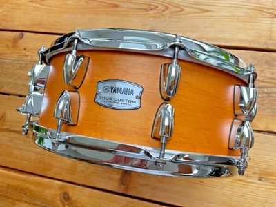 Immaculate! Yamaha Tour Custom Maple Snare Drum 14" x 5.5'' Caramel Satin - Image 1 of 4