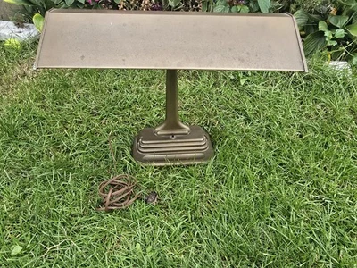 Bronze Colored Art Deco Metal Desk Lamp, 1930s - Image 1 of 4