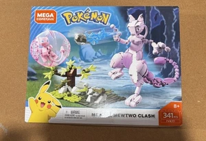 NUOVO Mega Construx FVK77 Pokemon Mew vs Mewtwo Clash - SIGILLATO - 2018 - *LEGGI* - Foto 1 di 13