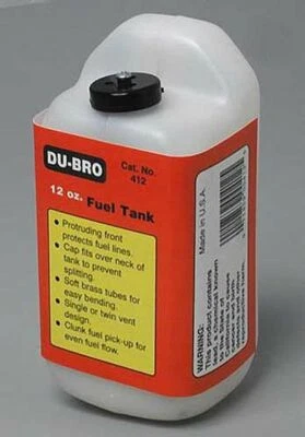 Dubro 12-Ounce 12 oz RC Remote Control Airplane Nitro / Gas Fuel Tank DUB412 - Image 1 of 3
