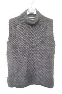110€ MAISON SCOTCH&SODA M? CHALECO DE PUNTO TEJIDO ELÁSTICO SIN MANGAS LANA MOHAIR NUEVO - Imagen 1 de 10