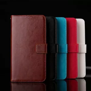Luxury Classic Leather Flip Wallet Case Cover For Xiaomi Redmi 8 8A 9 9C Note 9 - Picture 1 of 12