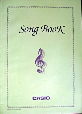 Casio Song Book for CTK & WK Keyboards 140 Pages 90 Songs Original Casio Book. - Image 1 of 4
