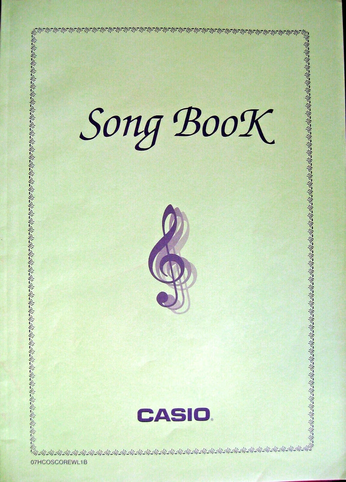 Casio Song Book for CTK & WK Keyboards 140 Pages 90 Songs Original Casio Book. - Image 1 of 4