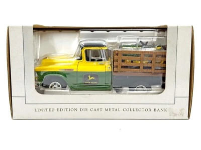 1/24 John Deere 57 Chevy w/ 110 Lawn and Garden Tractor - Image 1 of 3