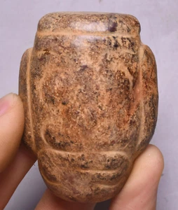 6CM China Hongshan Culture Old Jade Carving People Person Head Amulet Pendant - Picture 1 of 4