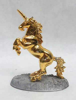 ESCULTURA CHINA "EL UNICORNIO" DE 1994 ORO UNICORNIO + FOLLETO Foto 1 de 4