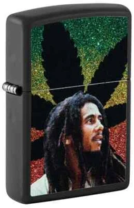 Zippo 46741, Bob Marley Design, Black Matte Finish Lighter, NEW - Picture 1 of 3