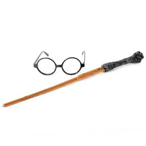 Wizard Harry Potter Glasses and Wand Magic Party Costume Accessory Props Set - Picture 1 of 1