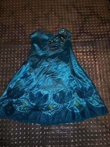 Dream Works Trolls World Tour Kids Size XS (3T-4T) Teal Blingy Costume Stretch - Picture 1 of 10