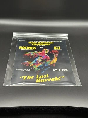 10/2/80 Larry Holmes Vs Muhammad Ali Program - Last Hurrah - Image 1 of 3