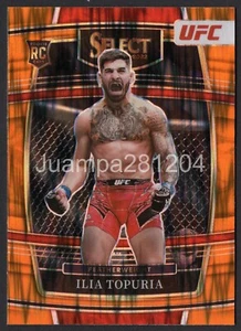 ILIA TOPURIA #023 CROMO 2022-23 UFC SELECT 2022 PANINI PRIZM ORANGE RC ROOKIE - Imagen 1 de 2