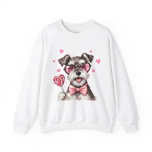 Cute Dog Lover Crewneck Sweatshirt, Funny Pet Gift, Valentine’s Day Gift, Cozy - Picture 1 of 25