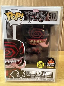 Funko Pop Marvel Venom #517 Corrupted Venom GITD LA Comic Con Usado con Protector - Imagen 1 de 13