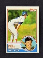 1983 Topps #498 Wade Boggs ROOKIE Set Break Baseball Card HOF NM OR BETTER