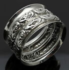 Sterling Silver Ornate Victorian Napkin Ring - Birmingham 1899 - Antique