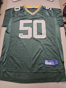 A.J. Hawk Green Bay Packers #50 Reebok Youth XL 18-20 Jersey GUC - Picture 1 of 12