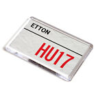 FRIDGE MAGNET - Etton HU17 - UK Postcode