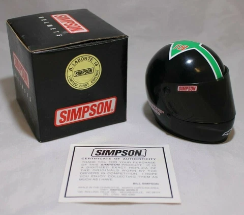 Bobby Labonte 1/4 scale helmet by Simpson Cover