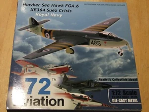 Hawker Sea Hawk FGA.6 RNAS 899 Sqn Suez - 72 Aviation 1/72 Scale BOXED - Picture 1 of 3