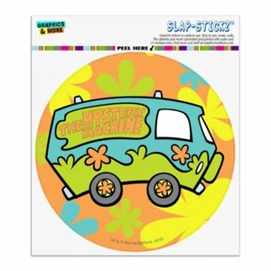 Scooby-Doo The Mystery Machine Circle Bumper Window Sticker - Bild 1 von 7
