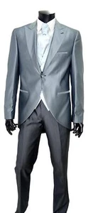 MAESTRAMI Ceremony Dress Man Set 4 Pieces Grey Size 50 - Picture 1 of 5