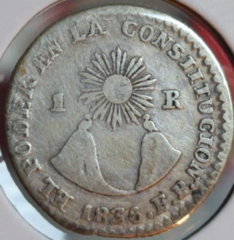 1836 Ecuador Real - Nice Example Cover