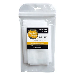 Squish Bags - Rosin Bags - 25 micron (2.5" x 4.5") - 50 pack - Imagen 1 de 4