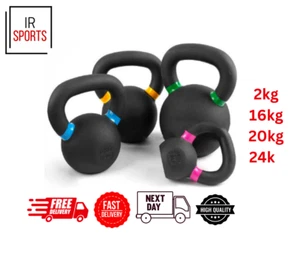 Kettlebell 2kg-28kg Cast Iron Kettlebells Weights Home Gym Fitness Dumbbells Set - Picture 1 of 6