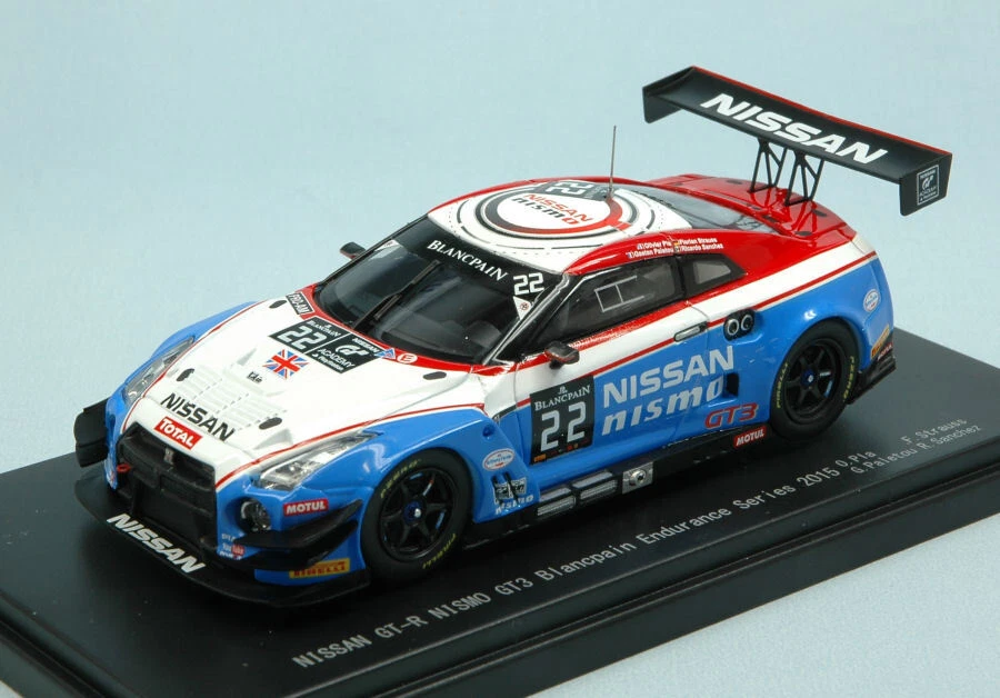Modellino auto scala 1:43 Ebbro  NISSAN GT-R N.22 BLANCPAIN ENDURANCE  PLA-ST... - Immagine 1 di 1