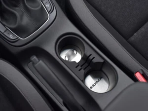 Stahlabdeckung für Hyundai KONA 2-Stk Getränkehalter Tuning Zubehör N Line Pure - Picture 1 of 2