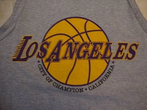 NBA Los Angeles Lakers Basketball Logo Sportswear Fan grau Tank Top Gr. M - Bild 1 von 2