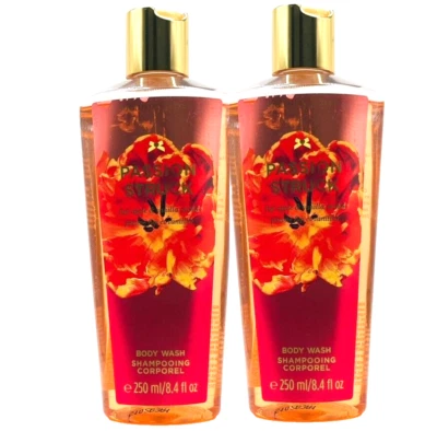 2 VICTORIA'S SECRET PASSION STRUCK FUJI APPLE VANILLA ORCHID BODY WASH 8.4oz NEW - Image 1 of 3
