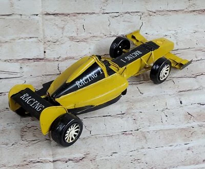 Vintage 2001 Ferrari F1 Giallo Auto Gara 1 Automobili Capolavoro Opera D'Arte - Immagine 1 di 4