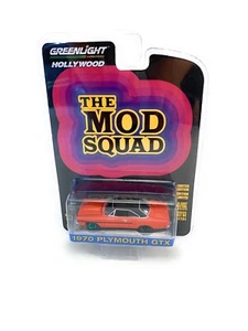 GREENLIGHT THE MOD SQUAD TV SERIES 1:64 1970 RED PLYMOUTH GTX CAR 44890-A chase - Picture 1 of 2