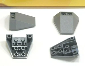 20x - Lego dunkelblau grau Keil 4x4 dreifach invertiert Verbindungen zwischen 4 Noppen - Bild 1 von 1