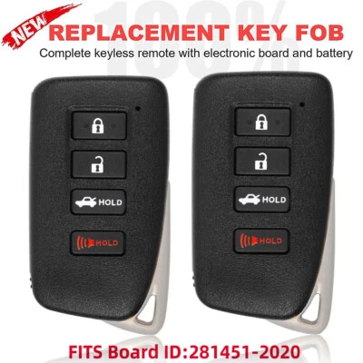2 281451-2020 Smart Remote Key Fob for Lexus IS250 IS300 IS350 RC300 HYQ14FBA - Imagem 1 de 4