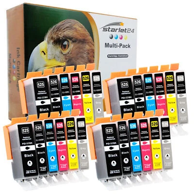 D&C TINTE PATRONEN  für Canon Pixma PGI-525 CLI-526 iP4800 iP4850 iP4900 iP4950 - Bild 1 von 4