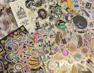 Fun Spooky Halloween Sticker Set One, 16 Sheets, Stickiiclub And Pipsticks - Picture 1 of 5