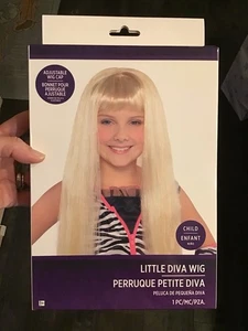 Parrucca Halloween Piccola Diva Parrucca Regolabile per Bambini -NUOVA - Foto 1 di 1