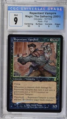 REPENTANT VAMPIRE Odyssey Foil Rare CGC 9 Q++ MTG [Nostalgium] - Image 1 of 2