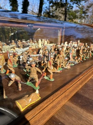 Barclay,Manoil Toy Soldiers Collection With Case over 70 pieces lifetime - Image 1 of 4
