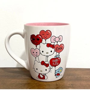 Neu mit Etikett: Hello Kitty - weiß und rosa, groß, Keramik, Liebesballontasse - 25 flüssige Unzen - Bild 1 von 4