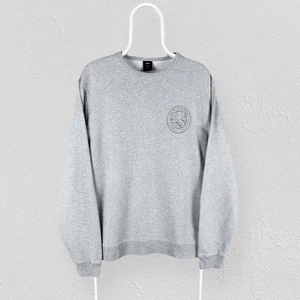Finisterre Grey Sweatshirt Organic Cotton Cornwall Graphic Pullover Mens Large - Picture 1 of 6