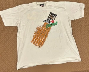 Vintage 90s Big Johnson Dirt Racing T-Shirt Size XL Made In USA Donnie Moran - Bild 1 von 5