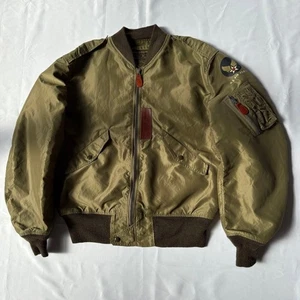Buzz Ricksons L-2 Flight Jacket 40 L Nylon Type A-2 Successor BR11130 Rare - Picture 1 of 10