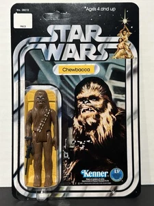 Star Wars Recarded Chewbacca Vintage Action Figure Personalizzata 12 Bk Card Una NUOVA SPERANZA - Foto 1 di 10