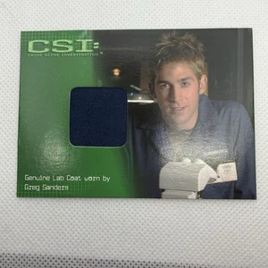 CSI CRIME SCENE INVESTIGATION GREG SANDERS COSTUME CARD CSI-C5 STRICTLY INK 2003 - Picture 1 of 2