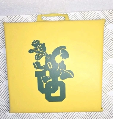 Vintage University of Oregon Ducks Stadium Foam Seat with Donald Duck 15" x 14" - Image 1 of 4