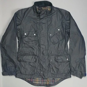 Barbour X Brompton Merton Wax Waterproof Country Navy Coat Jacke Size Medium - Bild 1 von 12